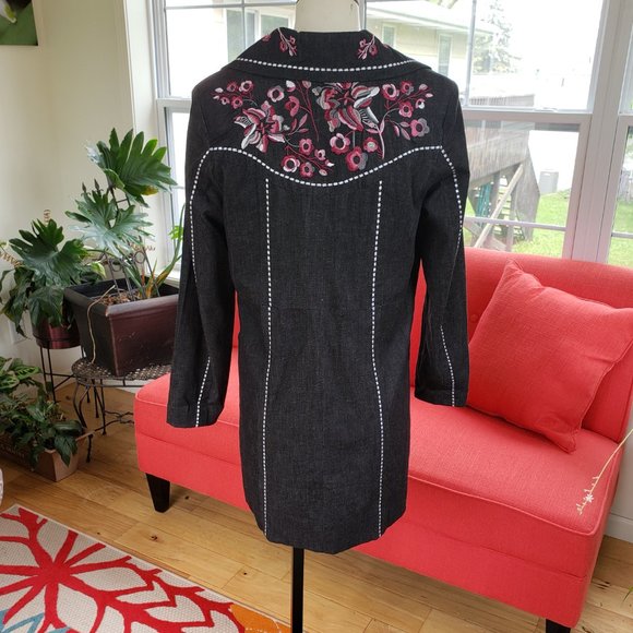 Susan Graver Charcoal Grey Jacket Size Small - Picture 14 of 14